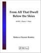 From All That Dwell Below the Skies SATB choral sheet music cover